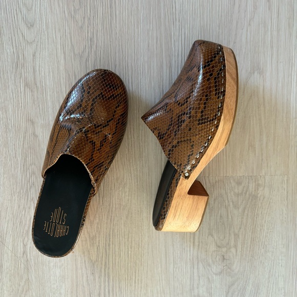 CHARLOTTE STONE Martino Snake Clogs - Picture 4 of 4